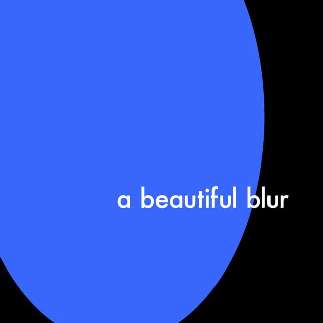 a beautiful blur (deluxe) cover